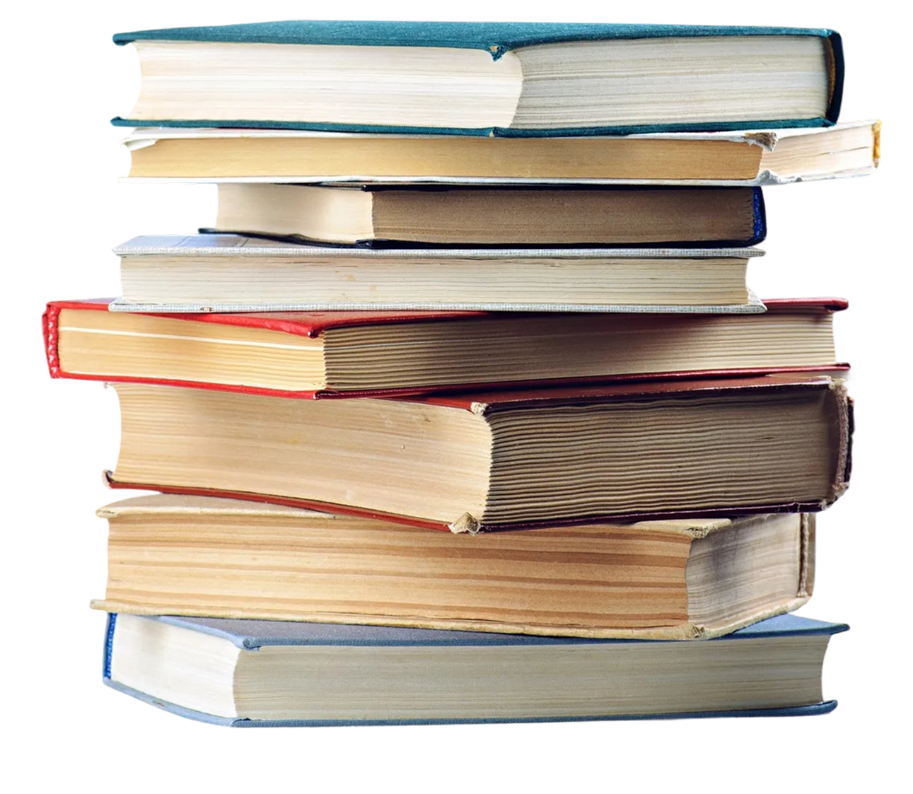 A stack of resource books